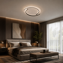 Стельова люстра чорна з акриловим плафоном D - 50 cm H - 5 cm Led 42W Black + White Circle 260531-100007977
