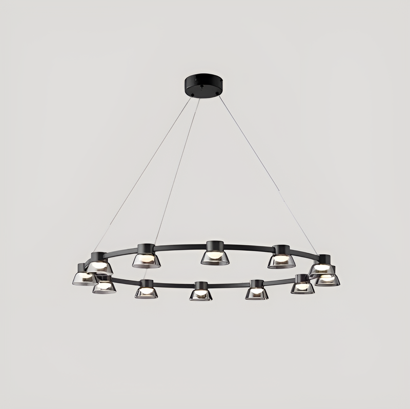 Підвісні світильники Industrial Black + Graphit 3000К-6000К D-60cm Led 12W / D-80cm Led 18W / D-100cm Led 24W 231018-100002689
