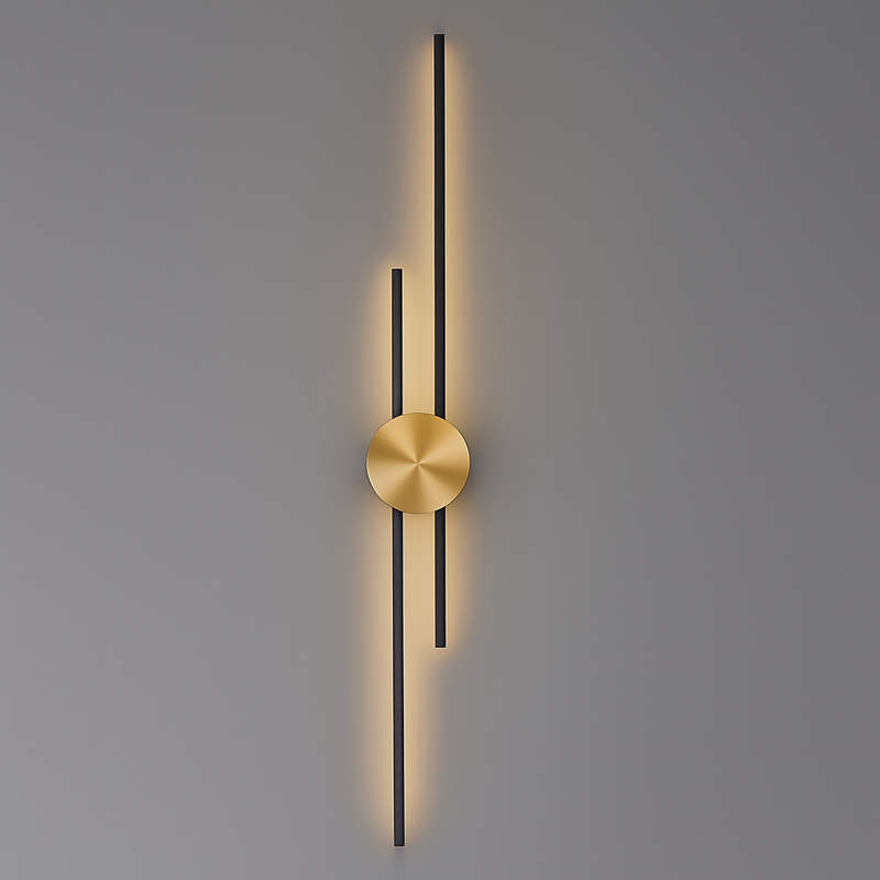 Бра Even Lamp H-60 cm / H-90 cm Gold & Black 240822-100003569
