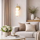 Світильник настінний золотий на 3 / 4 / 5 плафонів куль Led 5W / 6W / 8W Gold + White Bollo Pearls 260458-100007776