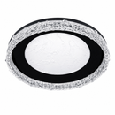 Стельова люстра чорна з акриловим плафоном D - 49 cm H - 8 cm Led 48W Black Crystal Circle 260531-100007973