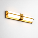 Настінний світильник золотий з прямокутним плафоном з мармуру H-48 cm Led 16W Gold+White Marble Unit 260319-100007691