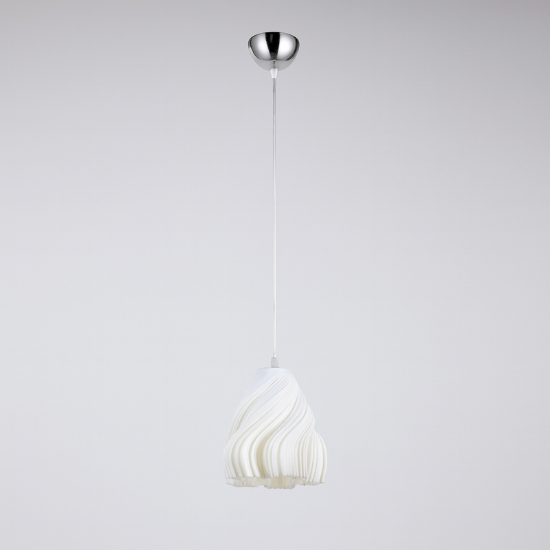 Світильник підвісний білий у формі квітки D-19 cm E27 White Flowers Florence 250931-100006029