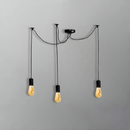 Підвісні світильники Spider-3 Black / Brush-Gold H1500 1xE27 240541-100003255