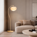 Торшер молочного кольору з плафоном з пір'я H - 152,4 cm D - 31 cm E27 Beige Feather Floor Lamp 260822-100008705
