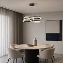 Люстра чорна підвісна світлодіодна D-45 cm Led 100W Black Twist 260788-100008448