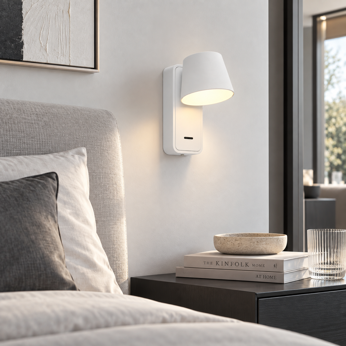 Світильник настінний білий H - 15 cm Led 5W 4000К White Dommy 260936-100008946