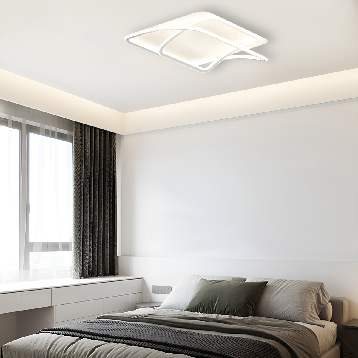 Стельовий світлодіодний світильник Geometry White 80W LED 250431-100004645