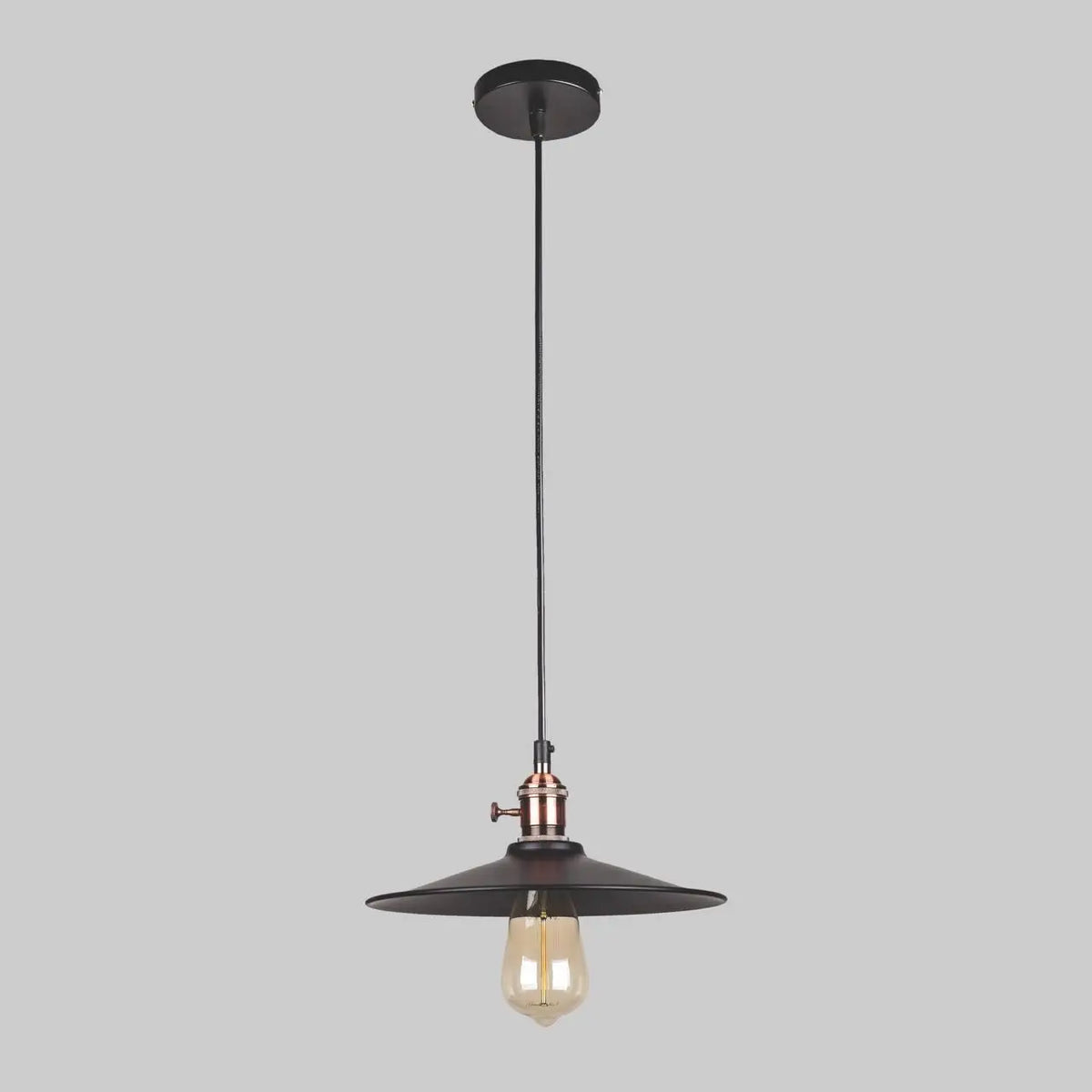 Підвісний світильник чорний D-26 cm E27 Black Loft 250940-100002077