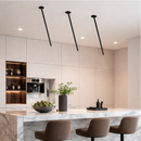 Чорний точковий врізний акцентний світильник L-50 cm/L-75 cm Led 3W 3000K/4000K Black Wand 251225-100006922