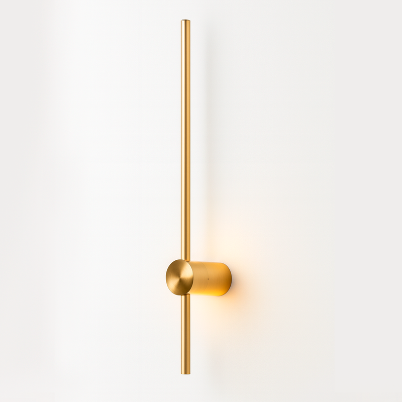 Світильник настінний золотий H-60cm / 90 cm / 125 cm Led 7W / 9W / 12W Gold Pipe Line 251036-100006397