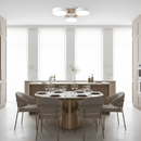 Люстра стельова світлодіодна зелений / білий / сірий з дерева Green / White / Grey Wooden 3 230758-100002389