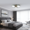 Люстра стельова світлодіодна зелений / білий / сірий з дерева Green / White / Grey Wooden 3 230758-100002389