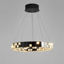 Люстра підвісна хромова здекоративними вставками кристалами D-60 cm Led 70W Chrome Crystal Lattice 260822-100008751