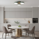 Люстра стельова світлодіодна зелений / білий / сірий з дерева Green / White / Grey Wooden 3 230758-100002389