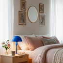 Лампа настільна синя з купольним плафоном H-25 cm E14 Blue Elie 260209-100007492