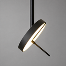 Підвісний світильник чорний з поворотним плафоном H-80 cm Led 7W 3000K Black Slim Groky 260866-100008544