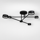 Люстра чорна стельова D-73 cm H-20 cm GX53x6 Black Light set 260748-100008460