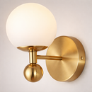 Настінний світильник золотий з білим плафоном H-25 cm G9 Gold + White Wall Bubble 260135-100007304