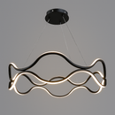 Люстра чорна підвісна світлодіодна D-60 cm Led 105W Wave Black 251188-100006584