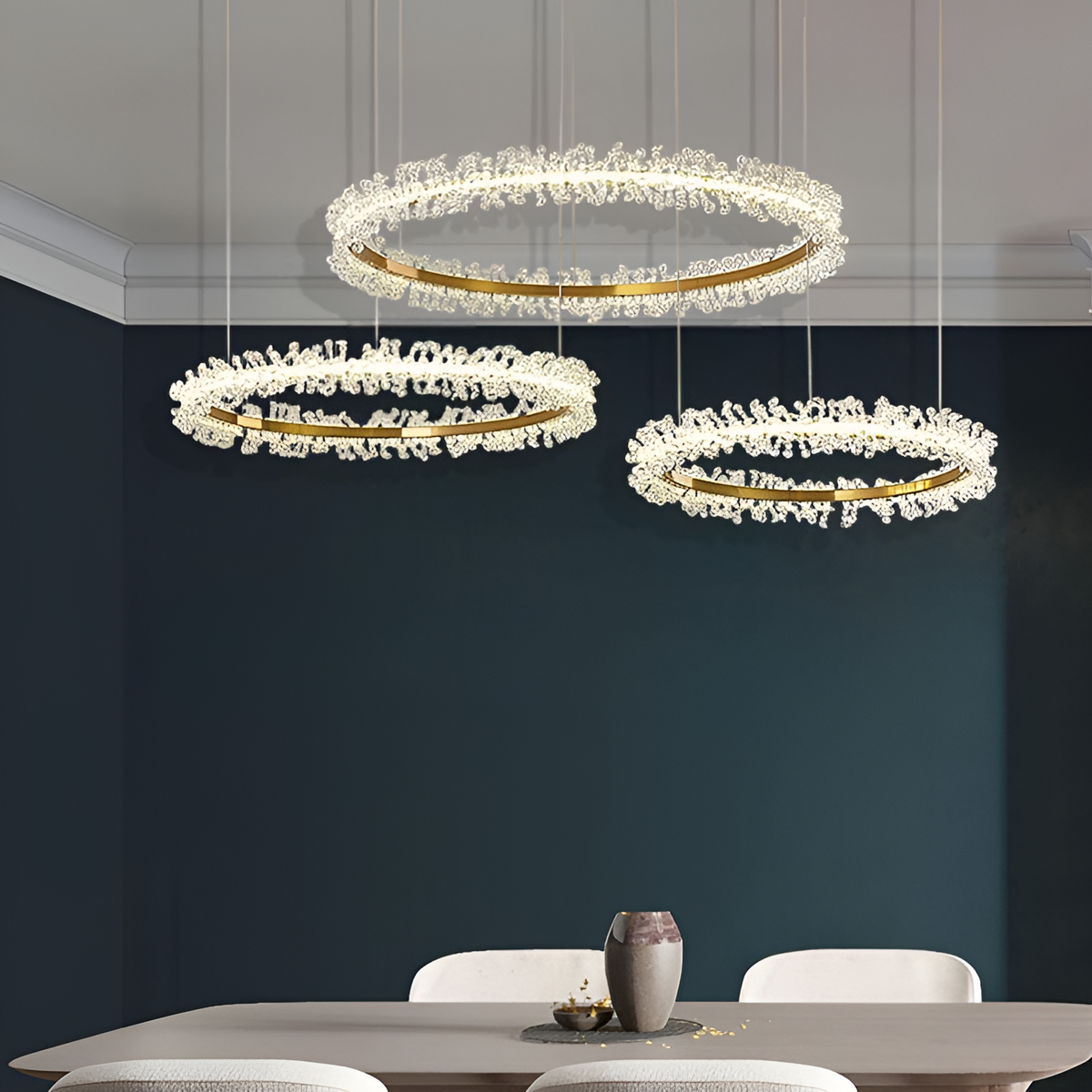 Люстра Gold petals rings 250W 4000K Gold 250488-100004349