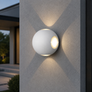 Настінний білий вуличний світильник D-10 cm LED 12W 3000K White Loona 260619-100008249