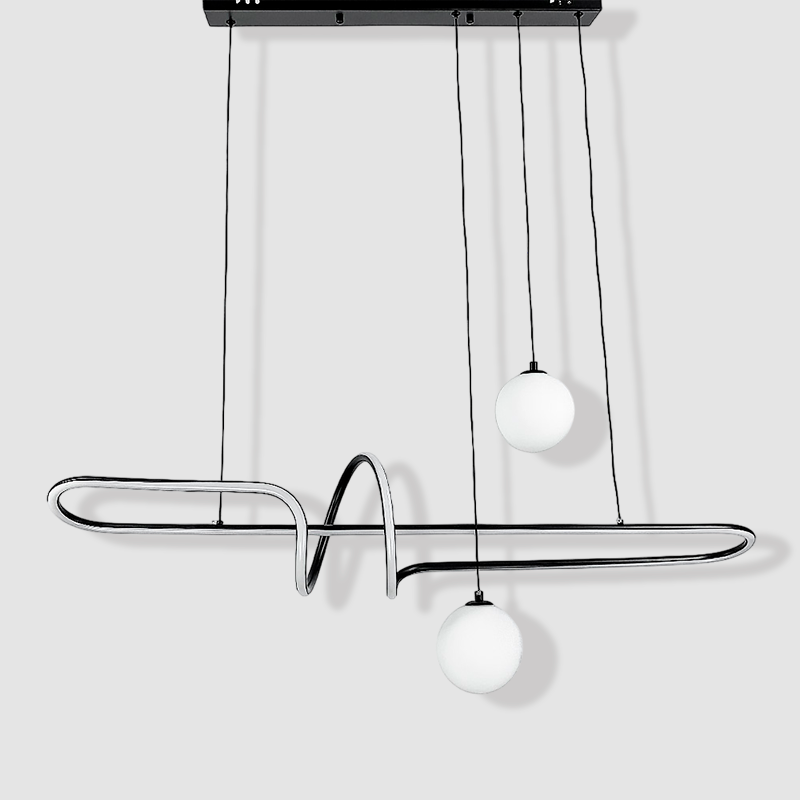 Люстра підвісна Balance L-100cm Black Led-модуль+G9 250618-100005058