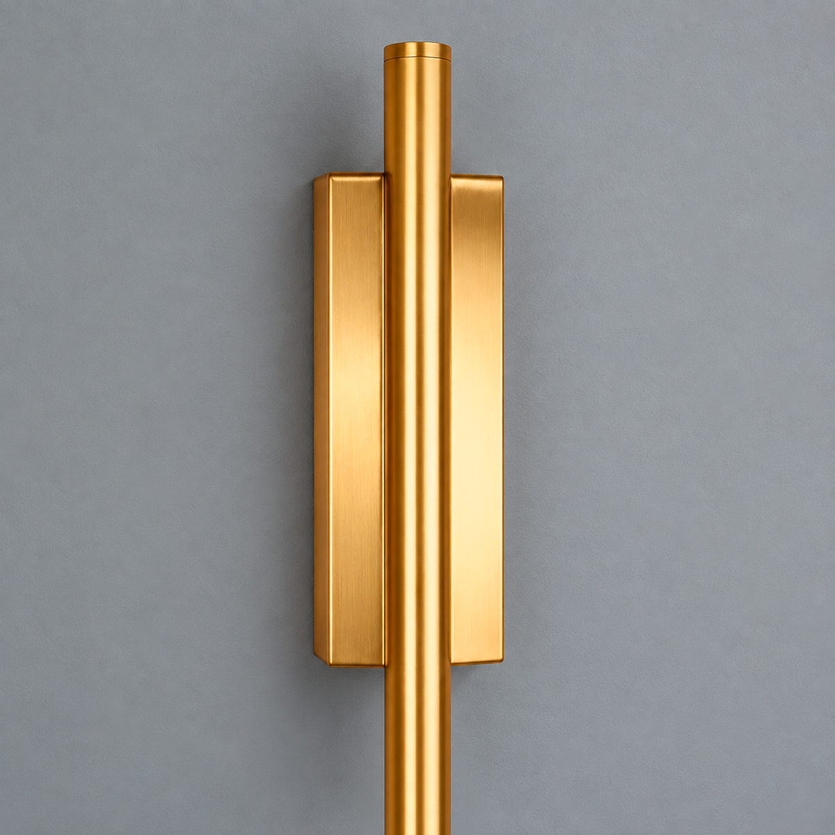 Світильник золотий настінний L-60cm / L-80 cm Led 5W / 10W Gold Pipe Line Square B 251222-100006930