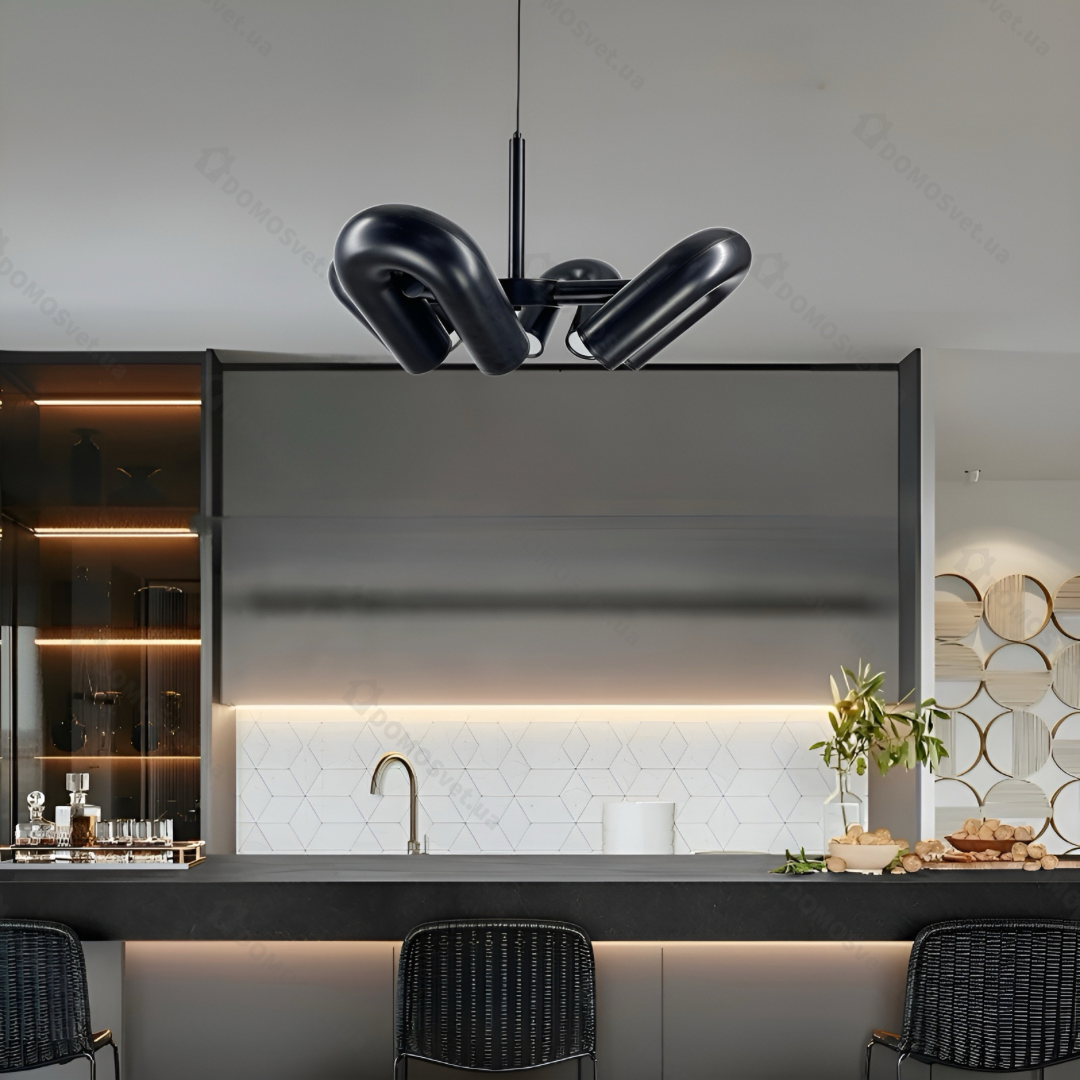 Підвісні світильники 4000К D-60 cm Led 28W / D-80 cm Led 42W / D-100 cm Led 56W Black Track Lamp 231018-100002692