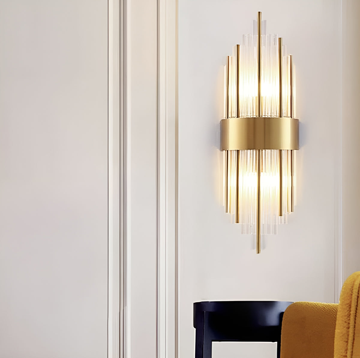 Настінний світильник золотий H-60 cm W-22 cm E14 Gold Empire 250918-100002083