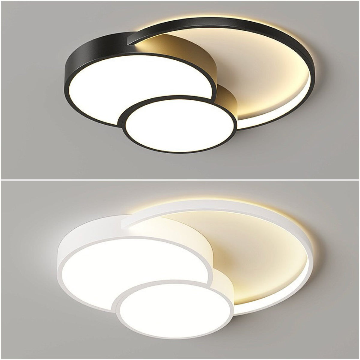 Світильник стельовий з пультом Trio circle L500 Led 60W 3000K 4000K 6000K White / Black 240675-100003376