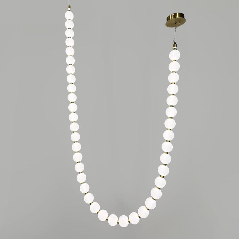 Підвісні люстри з білими перлинами L-270 cm/ L-380 cm Led White Pearls 251018-100006378