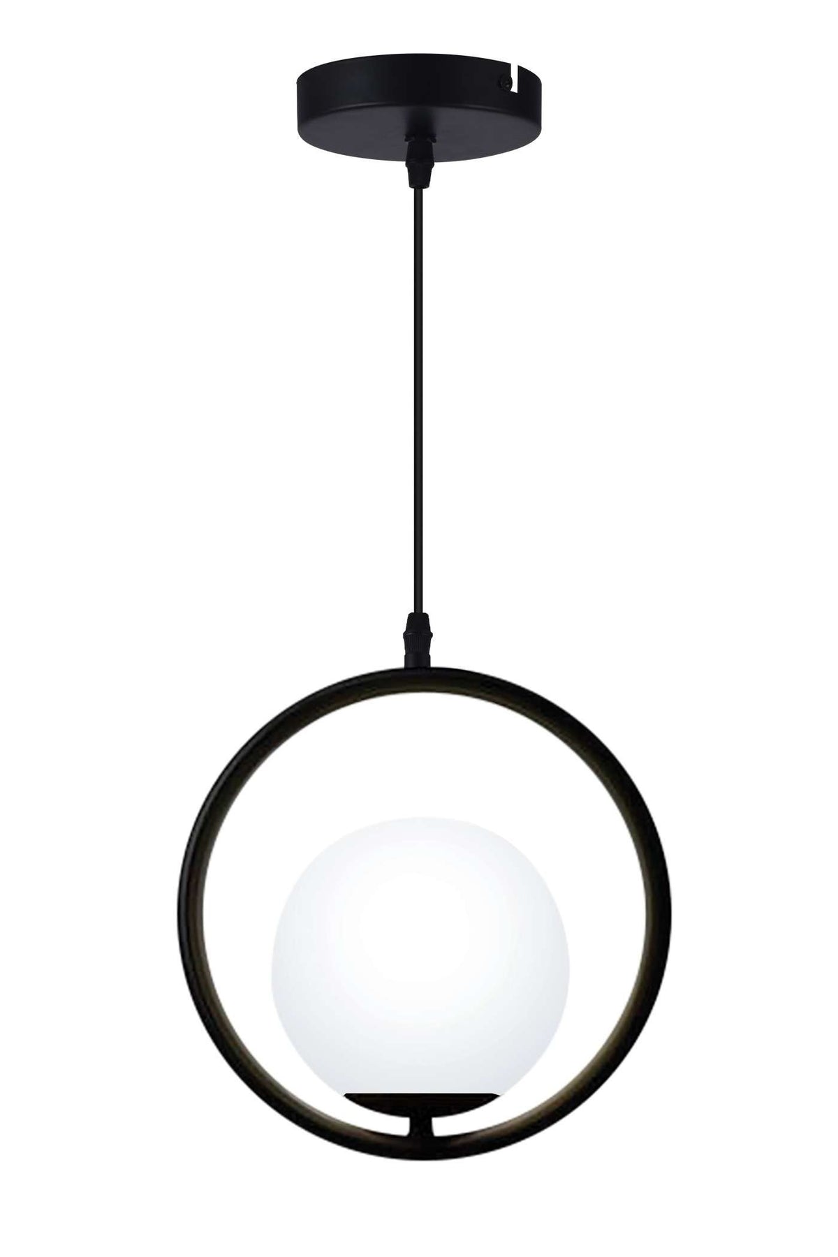Підвісний світильник чорний D-25 cm E27 Black+White Orbit 251234-100006804