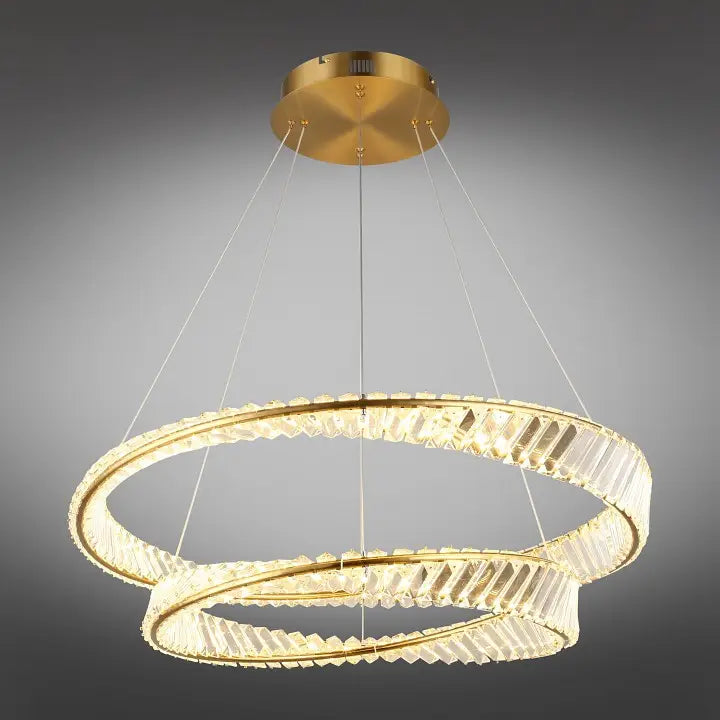 Підвісна люстра Brass Ring Luxury D600 +D800 LED-149W Gold 240588-100003302