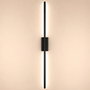 Світильник чорний настінний 2 розміри L-60cm/L-80 cm Led 6W/10W Black Pipe Line Square 251222-100006924