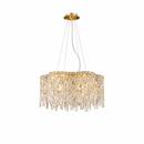 Підвісні кришталеві люстри золоті D-50/ 60/ 80 cm E14 Gold Crystal 260220-100007548