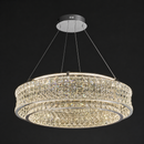 Люстра підвісна хромова з кришталевим плафоном D-60 cm Led 120W Chrome Crystal Shimmer 260822-100008752