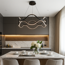 Люстра чорна підвісна світлодіодна D-60 cm Led 105W Wave Black 251188-100006584