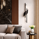 Настінний світильник чорний правий / лівий H-65 cm Led 18W Black+White Curl 260319-100007692