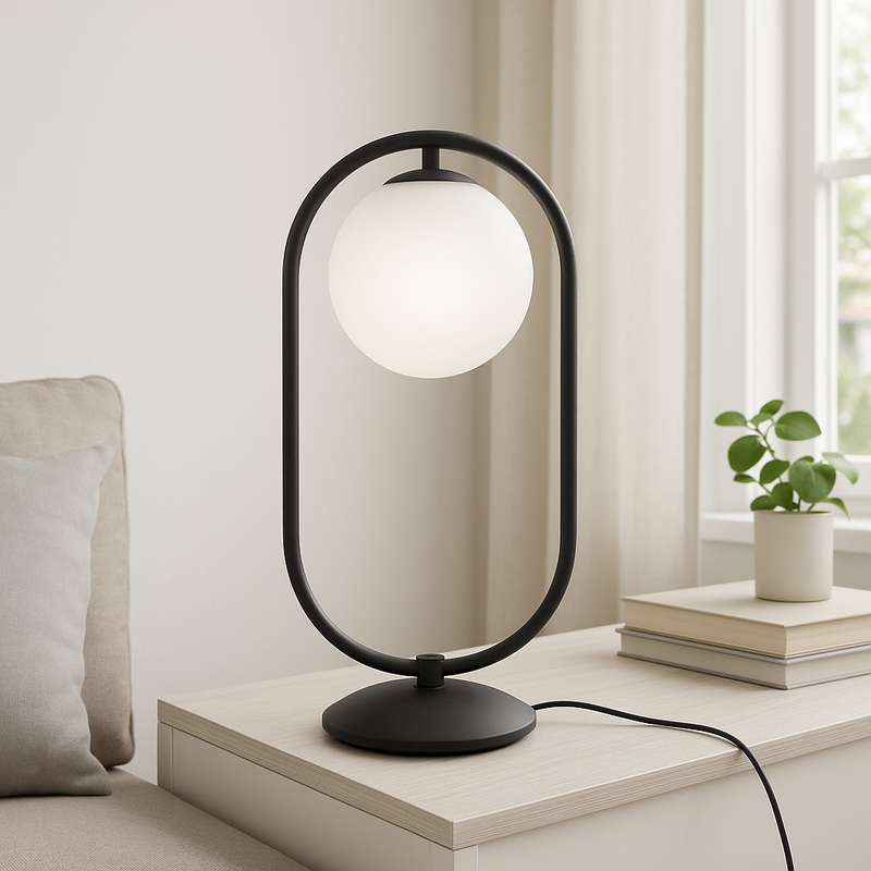 Настільна лампа Faro Bollo H-44.5cm E14 Black 250563-100004822