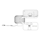 Настільна лампа з вимикачем H-22 cm D-20 cm E27 Black+White Gofre 260109-100007160