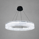 Люстра підвісна чорна з рель'єфним акриловим плафоном D-60 cm/ D- 80 cm Led 36W / 48W Black Ice Tot 251218-100006935