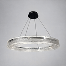 Люстра підвісна чорна з рель'єфним акриловим плафоном D-60 cm/ D- 80 cm Led 36W / 48W Black Ice Tot 251218-100006935