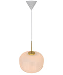 Підвісний світильник D-30 cm E27 Gold+White Gofre 260109-100007165