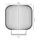 Настільна лампа з вимикачем H-22 cm D-20 cm E27 Wooden+White Gofre 260109-100007162