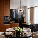 Світильник золотий підвісний з прозорим плафоном D-40 cm Led 15W Bubble 3 Gold+Transparent 260335-100007676