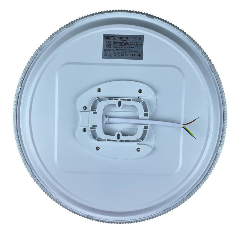 Стельові ультратонкі світлодіодні люстри круглі D-38 cm / D-46 cm cm Led White Crystal 250860-100005723