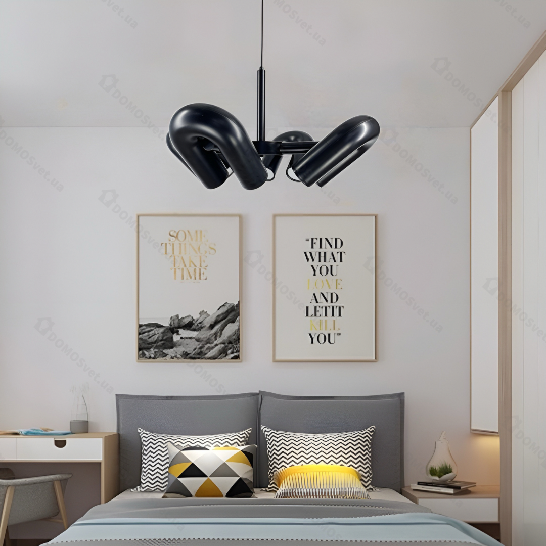 Підвісні світильники 4000К D-60 cm Led 28W / D-80 cm Led 42W / D-100 cm Led 56W Black Track Lamp 231018-100002692