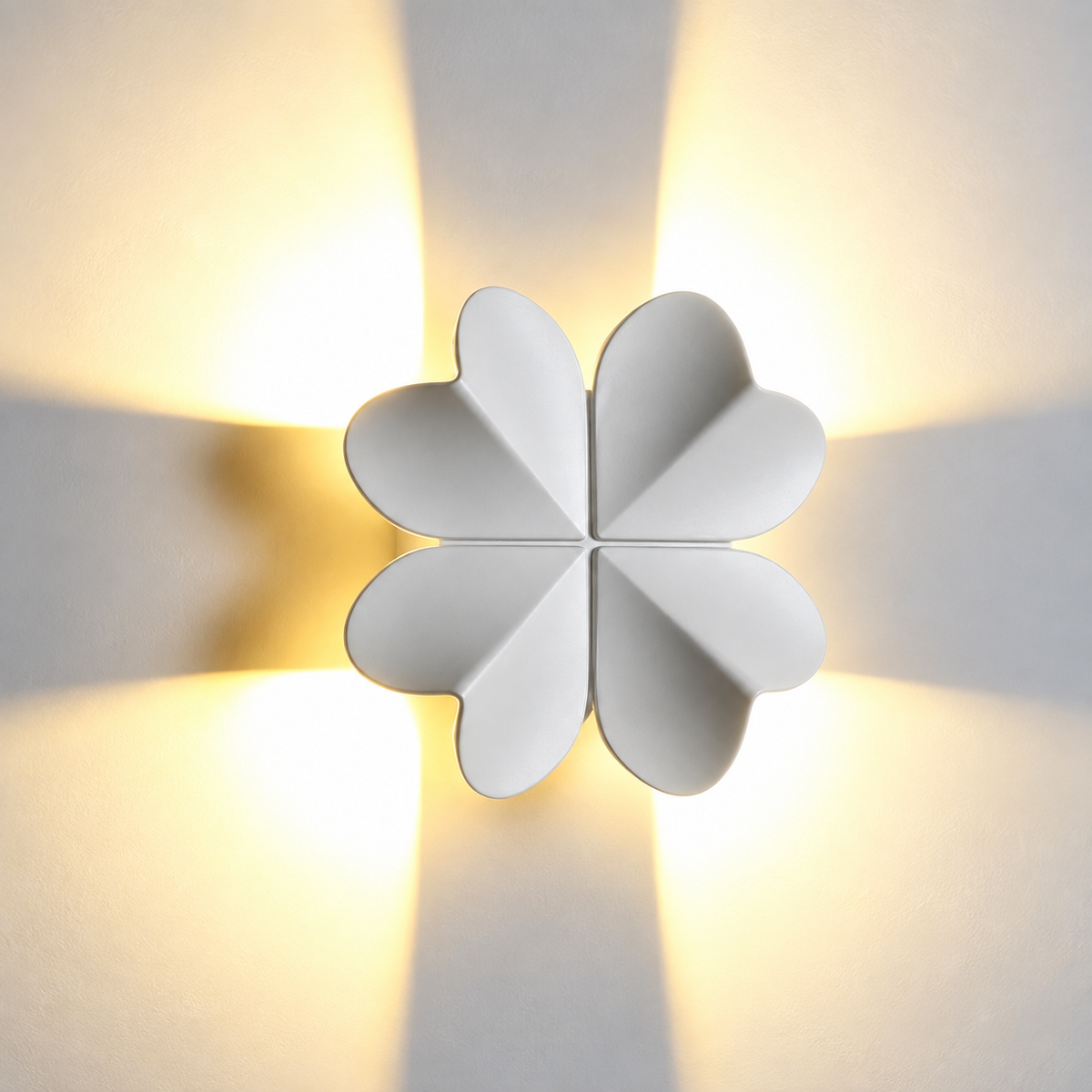 Світильник білий настінний з променями L - 15,5 cm Led 4W 4000К White Clover 260936-100008974