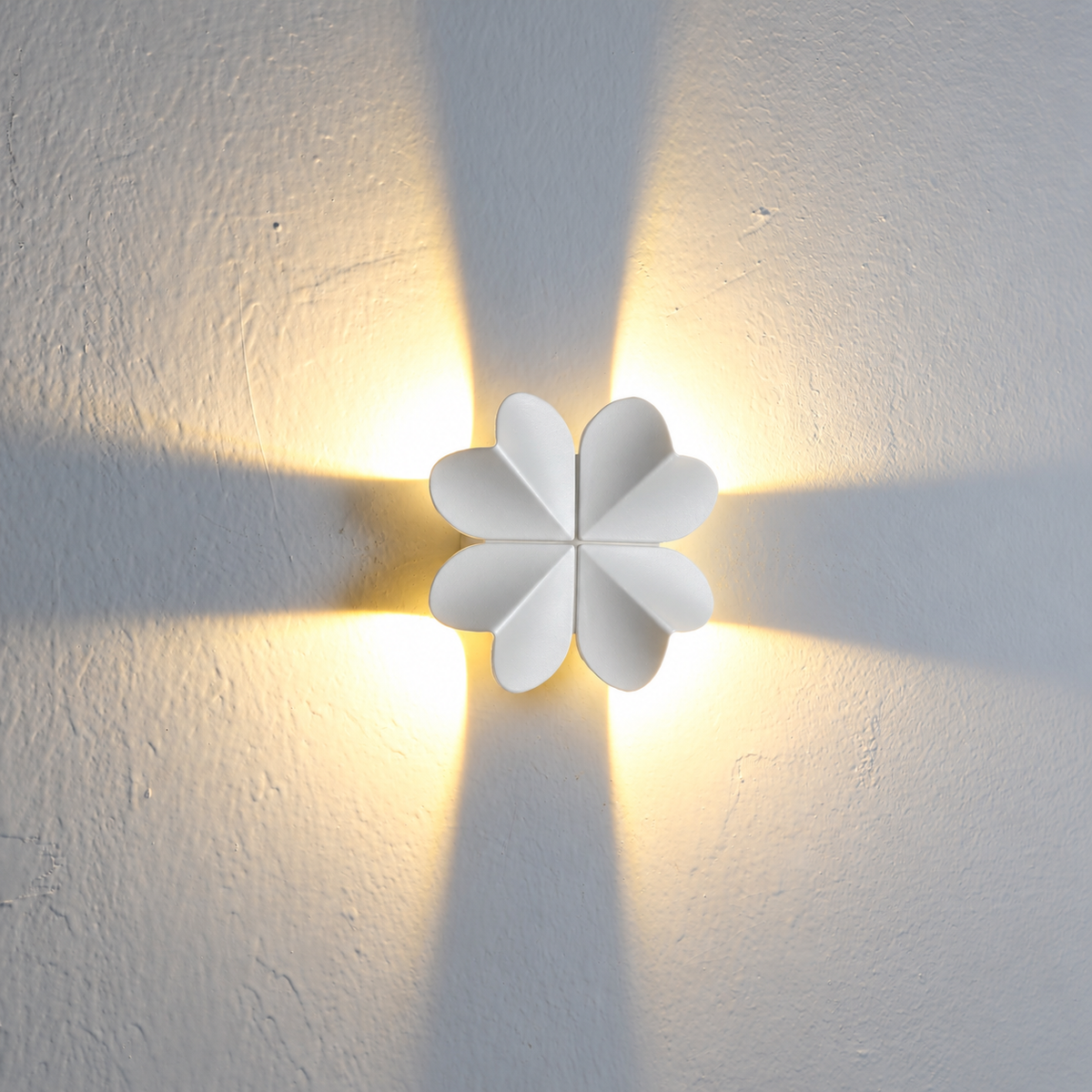 Світильник білий настінний з променями L - 15,5 cm Led 4W 4000К White Clover 260936-100008974